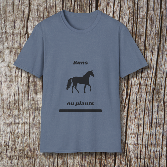 Runs on Plants T-Shirt | Horse